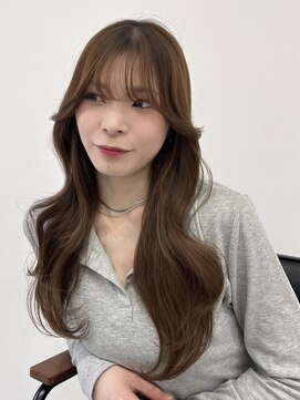 シェノン 夙川(CHAINON) 髪質改善/丸顔/卵型/ベース/ミニウルフ/チェリーブラウン