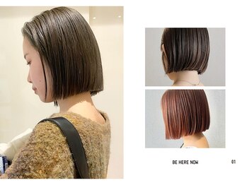 ビーヒアナウ 金沢県庁店(BE HERE NOW)の写真/前髪,顔周りでつくるクールなショート/ボブ。顔立ち骨格,髪質を見極め,あなただけに似合うヘア［金沢県庁］