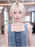 切りっぱなしボブ髪質改善ストレート前髪顔周りレイヤーカット