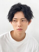 グレイバイニューヨークニューヨーク 京都北大路(Gray by NYNY) ツーブロックモテスーツツイストスパイラルパーマメンズ刈り上げ