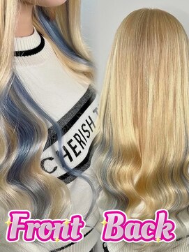 ブランシスヘアー(Bulansis Hair) ノーダメージでインナーカラー！ペールブルー