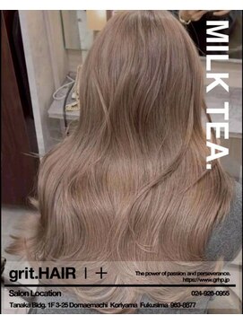 グリット ヘアープラス(grit.HAIR|+) 【grit.】ミルクティーベージュ