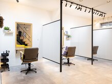 ルー ヘアー(luu hair)の雰囲気（半個室なのでゆったりしていただけます！）