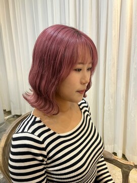 ディフィー 梅田(Defi) 大人可愛いピンクカラー/大阪/梅田/ケアブリーチカラー