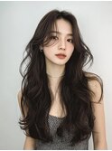 韓国ハッシュカット×艶ショコラベージュカーテンバング♪高崎
