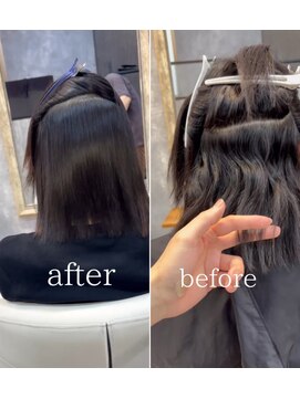 エンシエナ 玉造(en Siena) 美髪ストレート＊ビフォーアフター＊