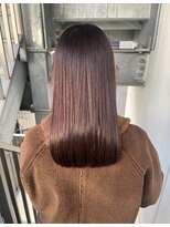 フィーユ(feey)&nbsp;ピンクレッドカラー　ロング