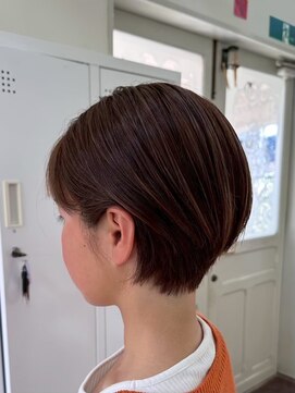 エクファ ヘア リゾート 大津 瀬田店(ex-fa hair resort) ミルクティーブロンド/ダークブルー/デジタルパーマ/大津/瀬田