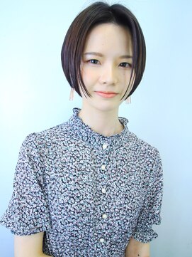 ラウンジ モリオ イケブクロ(Lounge MORIO Ikebukuro) 【morio池袋】大人可愛い前下がり透け感ショート♪