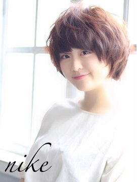 ニーケ 池袋 池袋西口(nike) 【nike池袋】小顔ショート☆外国人風カラー☆8stepハホニコ☆