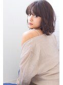 ミディ#外ハネボブネオウルフアッシュブラウン