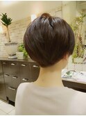 コンパクトなシルエット上品マッシュ/30代40代50代札幌駅美容室