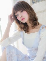 モッズ ヘア 福岡姪浜店(mod's hair)&nbsp;*mod's姪浜*…ウェーブパーマxオレンジカラー♪小顔セミディd