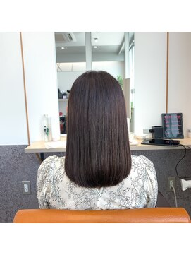 トゥーリ 浜町店 長崎(tuuli) ピンクブラウン×ストレート