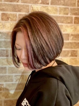 マティーナ ヘアー 池袋(Matina hair) 【大人ショート/筋感ハイライト】20代30代40代