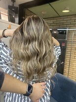 ラフ(LAFF) #バレイヤージュ#グレージュカラー#ボブウルフ#ココアベージュ