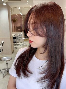 ハローバイシー 仙台(Hello by Sea) 韓国風前髪×レイヤーカット【髪質改善/仙台/レイヤーカット】
