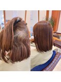 季節の変わり目は扱いやすくなる縮毛矯正がおすすめ♪