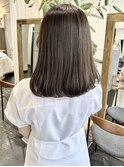 アッシュオリーブマットベージュブラウン透明感カラー都島
