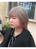 デザインカラーインナーカラーウルフカットハイトーンYUKI