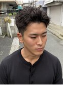 #ベリーショート#ダークアッシュ#ニュアンスパーマ#韓国マッシュ