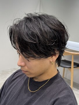 レタッチ バイ フィフス 天神大名(RETOUCH by fifth) シャドウパーマニュアンスパーマスパイラルパーマ緩め20代メンズ