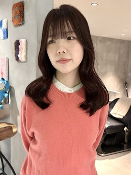 ハウ 心斎橋(how) 大人可愛い艶髪春カラーボルドーくびれ韓国レイヤー