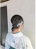 卒業式ヘアセット　シニヨン