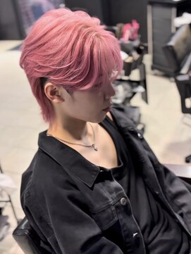 アウル 心斎橋(owl) センターパート/ホワイトピンク/ホワイトカラー/ダブルカラー