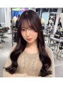 ダークラベンダー　ラベンダーカラー　艶髪　暗髪　YUKI