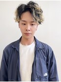メンズパーマ/ツイストスパイラル/ハイライトカラー