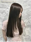 メテオカラーで髪質改善!!オリーブベージュ!!