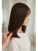 上品ツヤ感ストレート＊ナチュラルミディ