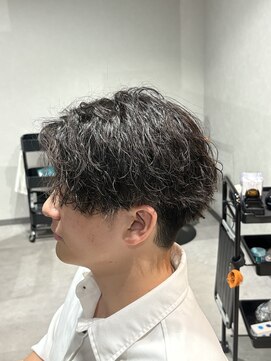 スウェル 柏店(Swell) センターパート×緩め無造作パーマ/柏/MEN'S/メンズパーマ