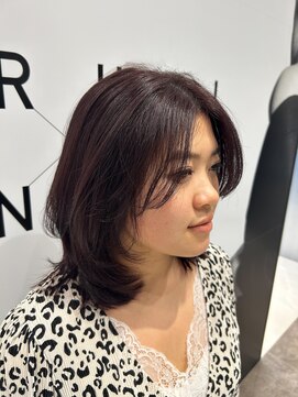 ハルキミナト ジャパン ヨコハマ(HARUKI MINATO japan YOKOHAMA) ミディアムレイヤー×暖色カラー　20代/30代/40代女性