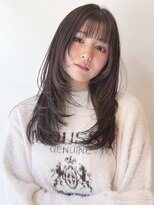 ザ ドッツ(THE DOTS)&nbsp;チャコールグレー 暗髪 アッシュカラー ロングレイヤー