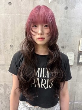 ワンズオゼ 渋谷(ONE's oze) ハイトーン/ダブルカラー/大人ガーリー/ダークアッシュ/似合わせ