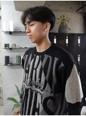 リバースセンターパート ニュアンスパーマ メンズ 南川聖華