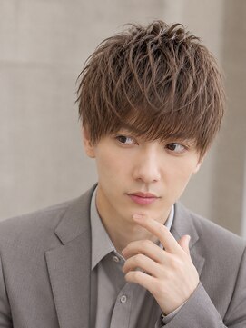 ギミック 自由が丘(gimmick) ◆マッシュダウンバング/リバースセンターパート/ミルクブラウン