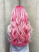 ガナンシア 横浜本店(ganancia) キャンディピンク+ホワイトメッシュ