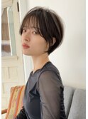 丸み美人ショートボブ【荒砂】前髪ありなし/30代40代50代/表参道