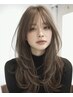 ▽人気No.1【カット+透明感カラー+うるツヤトリートメント】 ¥14850→11550