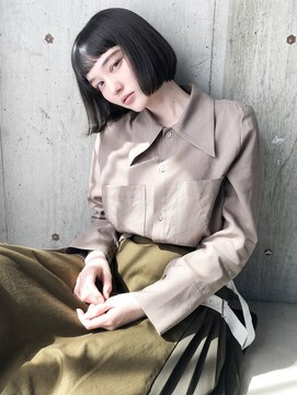 シスタ(SISTA) 黒髪小顔ショートボブワンレン/20代30代40代50代60代