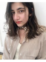 大人ナチュラル抜け感のある柔らかい質感ロブ