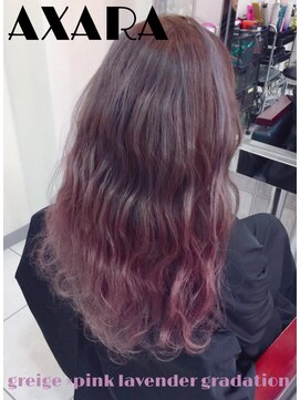 アザラ(AXARA) 【 AXARA 海老名 】ピンクラベンダー・グラデーション