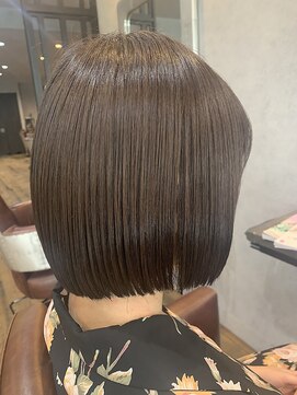 ヘアサロンエム 川越(HAIR SALON M) 外ハネボブ/アッシュブラウン/ネオウルフ/デザインカラー