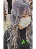 【Mｅｒｃｉ】ブルーラベンダー☆インナーホワイトグレー