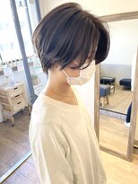 メルト 吉祥寺(melt) 小顔ハンサムショート 前下がり 抜け感 ベージュ 20代30代40代