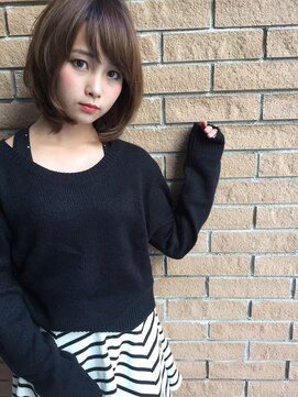 トゥーリ 筑紫野店(tuuli) tuuli☆30代40代ペールベージュ切りっぱなしボブ 14