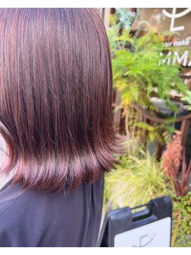 エマ(EMMA) チェリーピンク×切りっぱなしボブ 【EMMA】yui